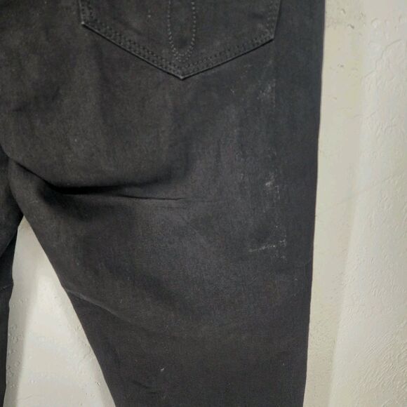 Calvin Klein Black Denim Straight Leg Power Stretch Jeans Size 6 NWT *Flaw* - Picture 8 of 10